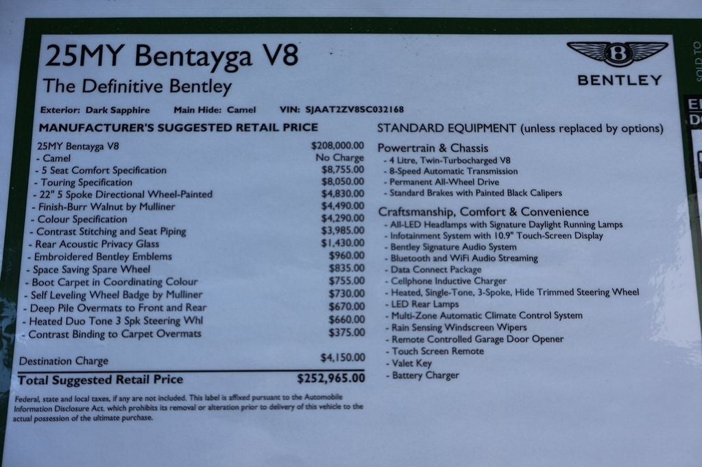 2025 Bentley Bentayga Base
