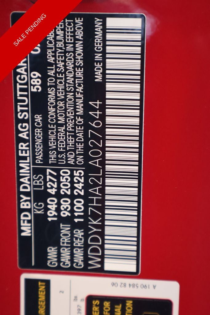 2020 Mercedes-Benz AMG® GT Base Roadster