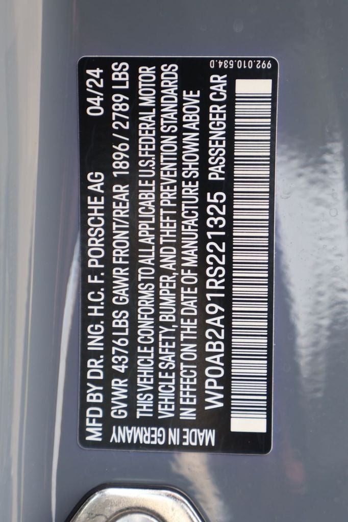 2024 Porsche 911 Carrera S