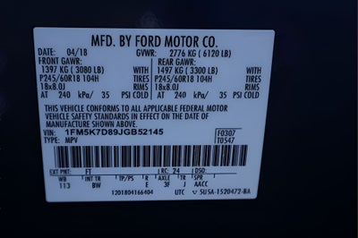 2018 Ford Explorer XLT