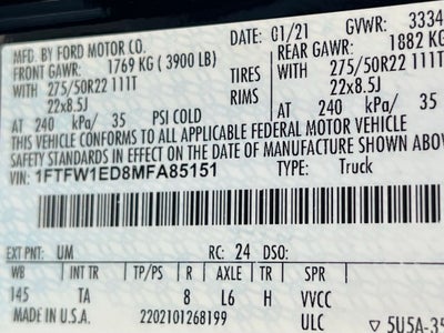 2021 Ford F-150 Limited