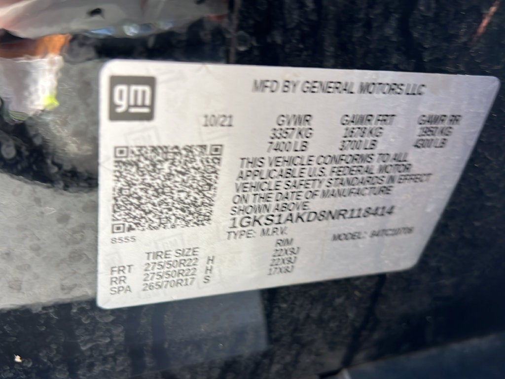 2022 GMC Yukon SLE