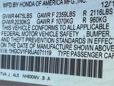 2018 Honda Accord Touring
