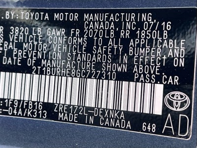 2016 Toyota Corolla L