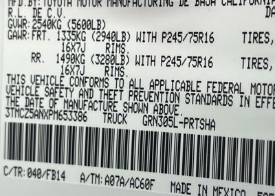 2023 Toyota Tacoma SR V6