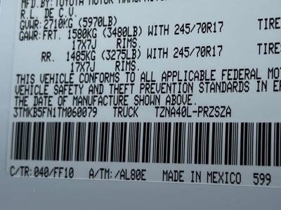 2026 Toyota Tacoma SR5