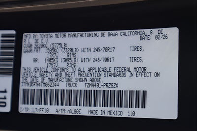 2026 Toyota Tacoma SR5