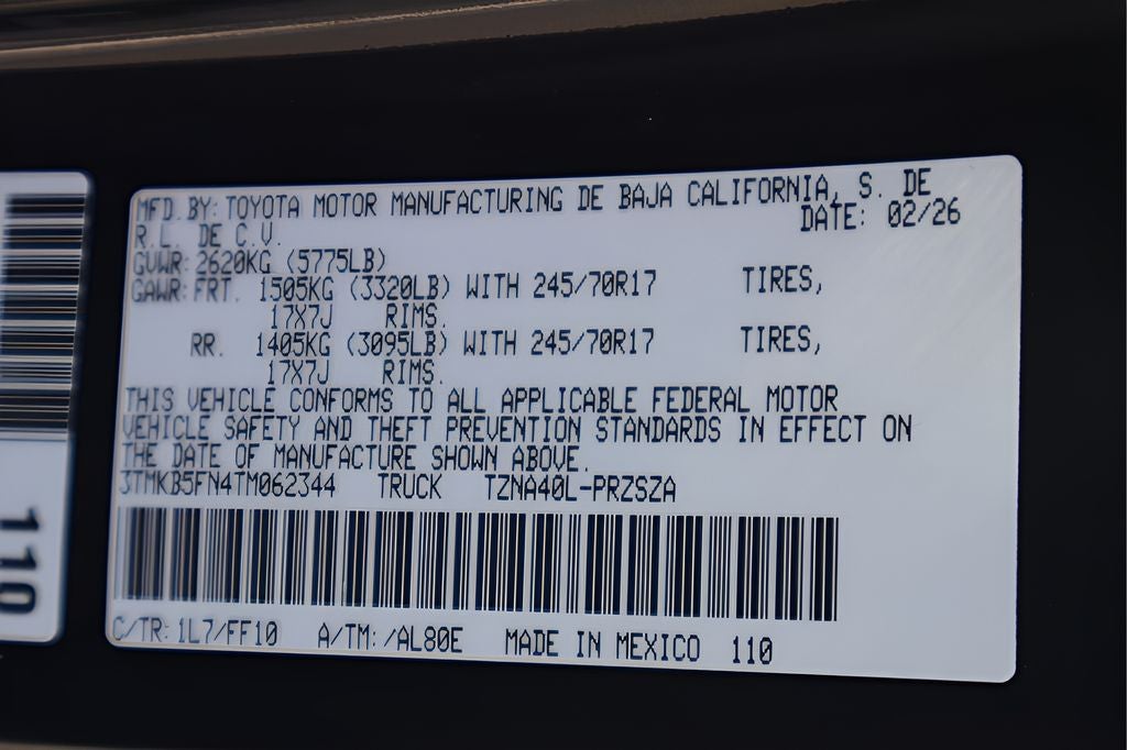 2026 Toyota Tacoma SR5