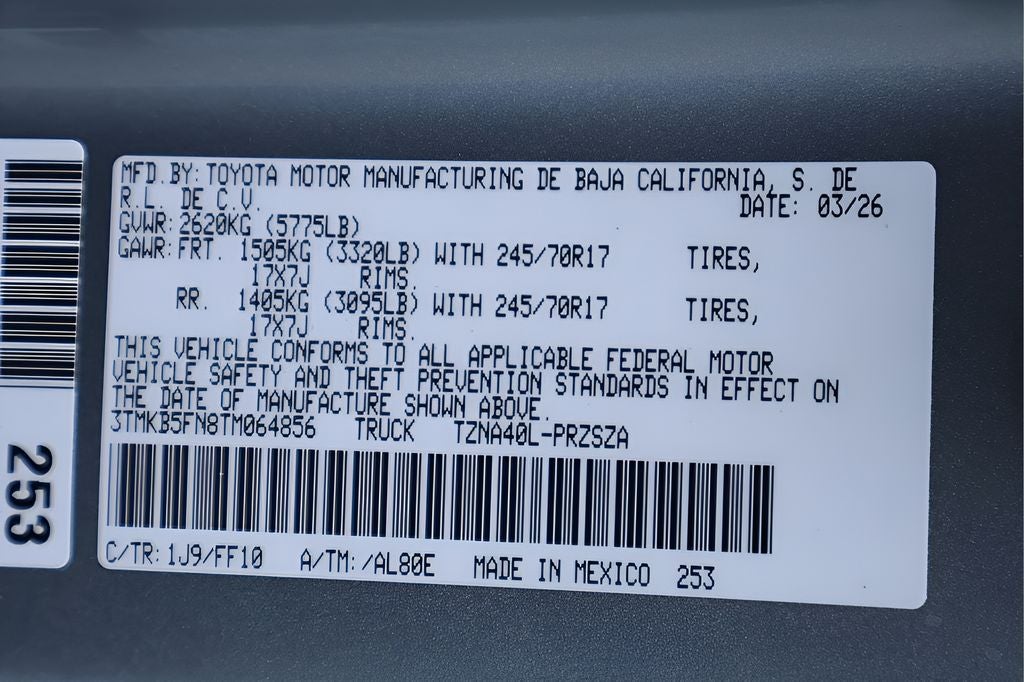 2026 Toyota Tacoma SR5