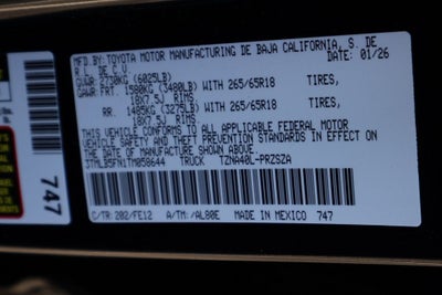 2026 Toyota Tacoma TRD Sport