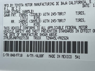 2026 Toyota Tacoma SR5