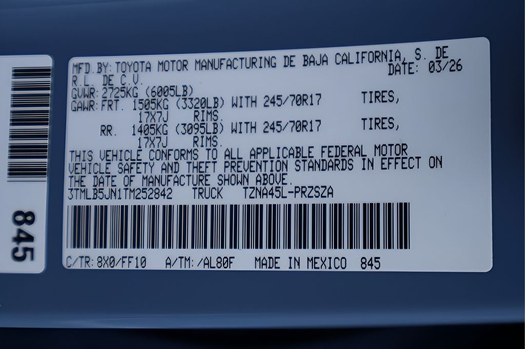 2026 Toyota Tacoma SR5