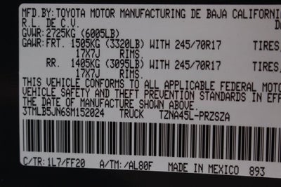 2025 Toyota Tacoma SR5