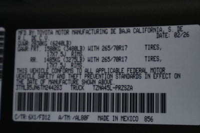 2026 Toyota Tacoma TRD Off-Road