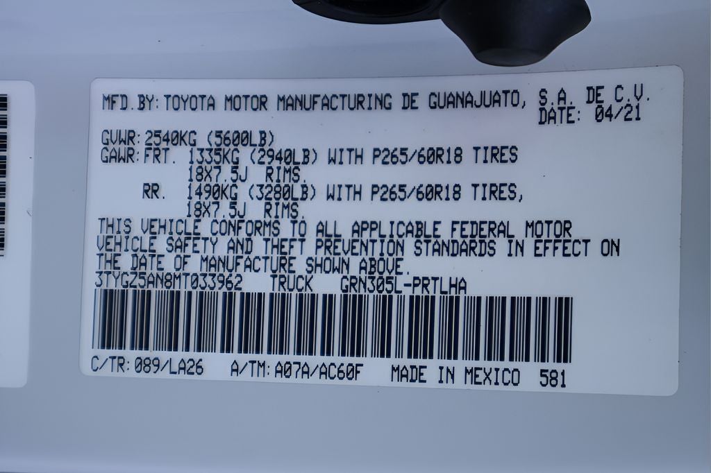 2021 Toyota Tacoma Limited V6