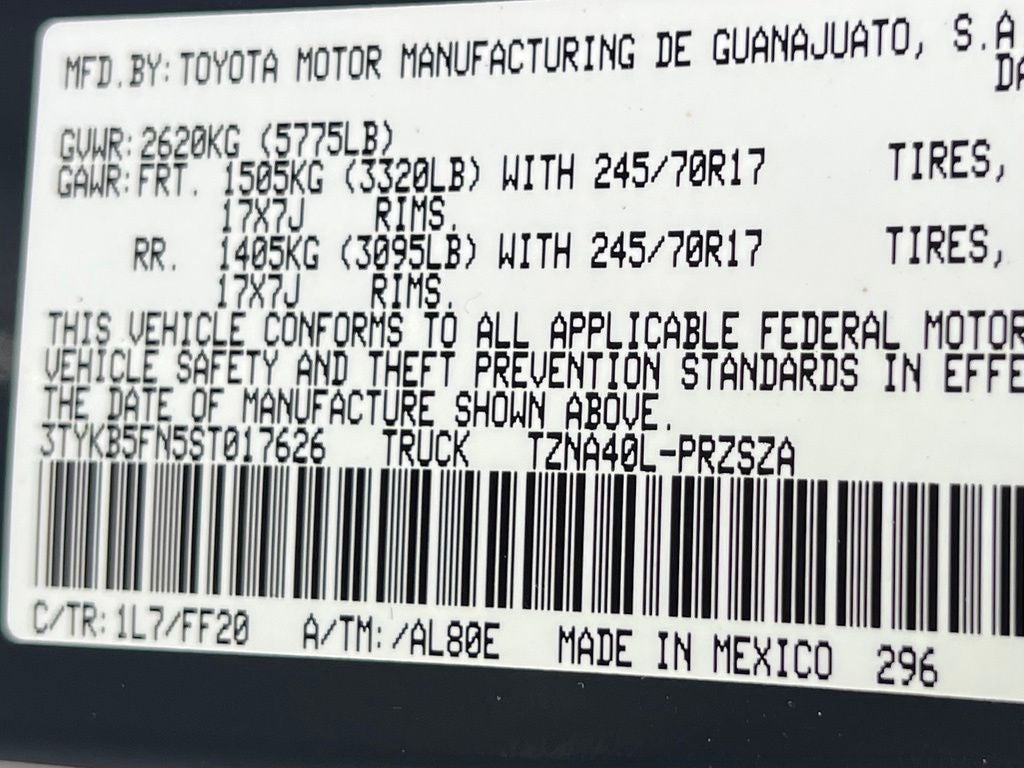 2025 Toyota Tacoma SR5