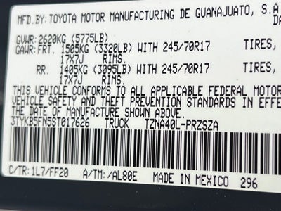 2025 Toyota Tacoma SR5