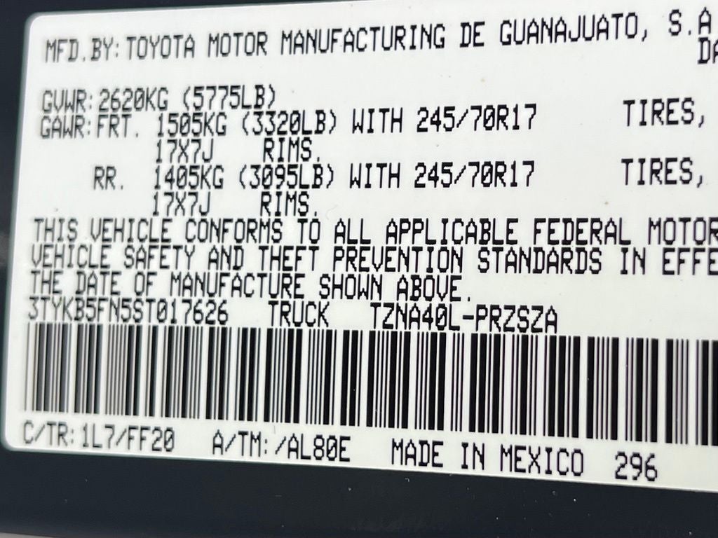 2025 Toyota Tacoma SR5