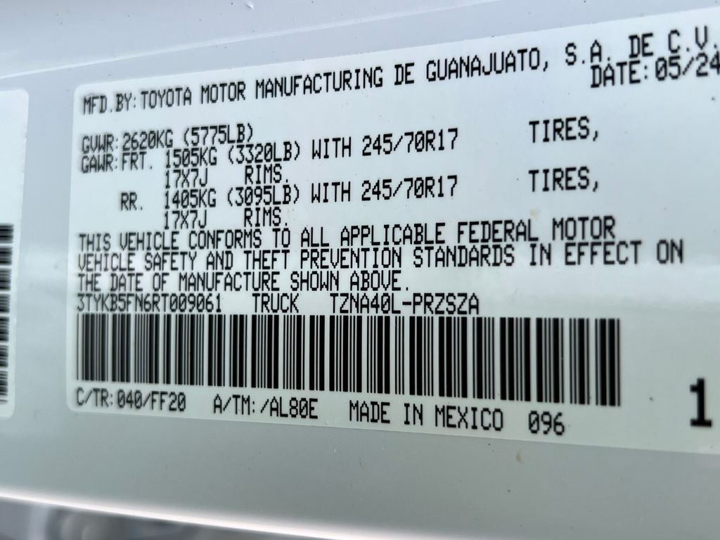 2024 Toyota Tacoma SR5