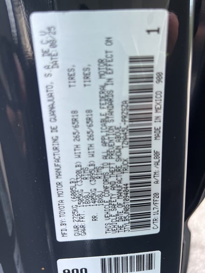 2025 Toyota Tacoma SR5