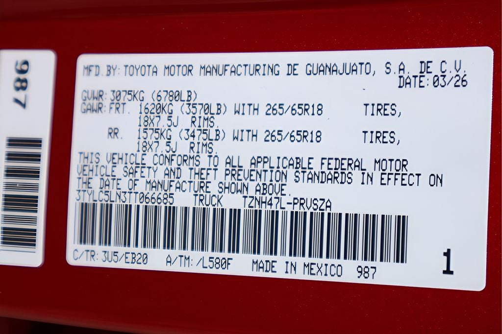 2026 Toyota Tacoma Hybrid Limited