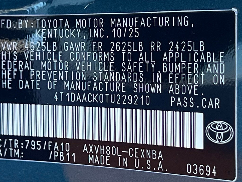 2026 Toyota Camry LE