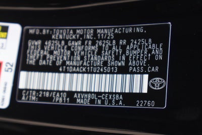 2026 Toyota Camry SE