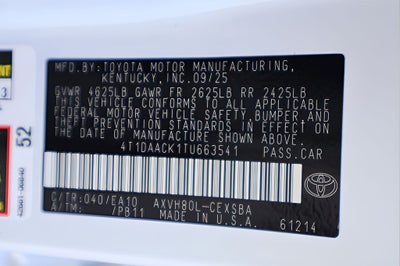 2026 Toyota Camry SE