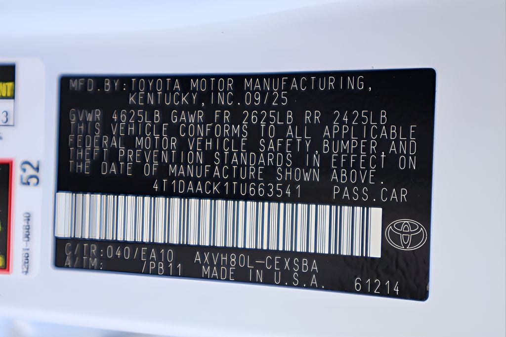 2026 Toyota Camry SE