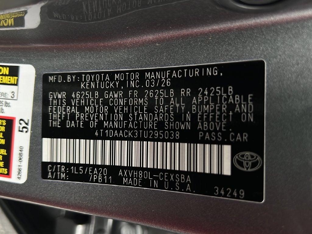 2026 Toyota Camry SE