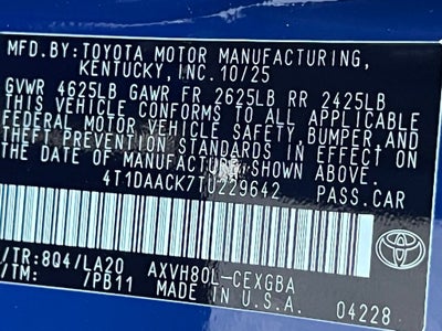 2026 Toyota Camry XLE