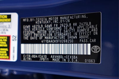 2026 Toyota Camry SE