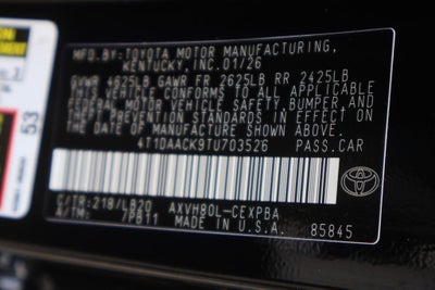 2026 Toyota Camry XSE