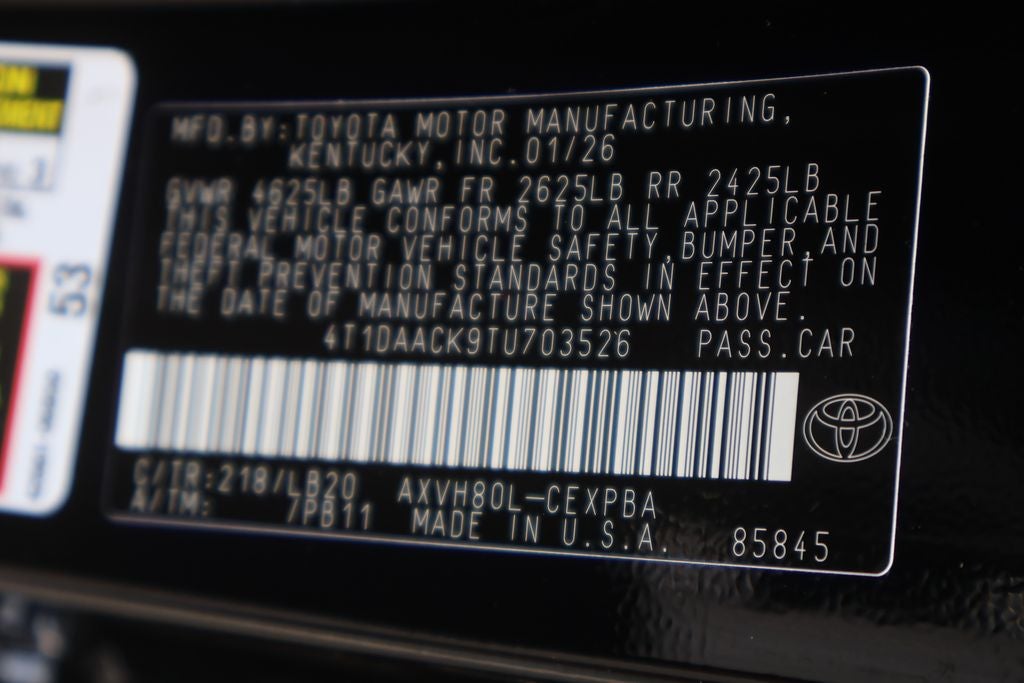 2026 Toyota Camry XSE