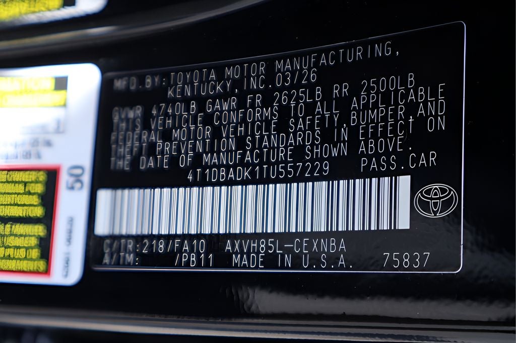 2026 Toyota Camry LE