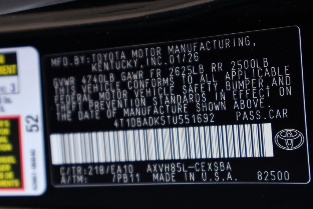 2026 Toyota Camry SE