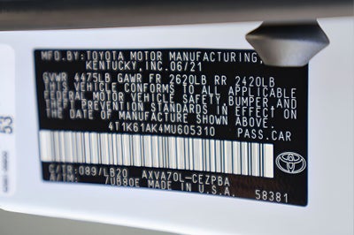 2021 Toyota Camry XSE