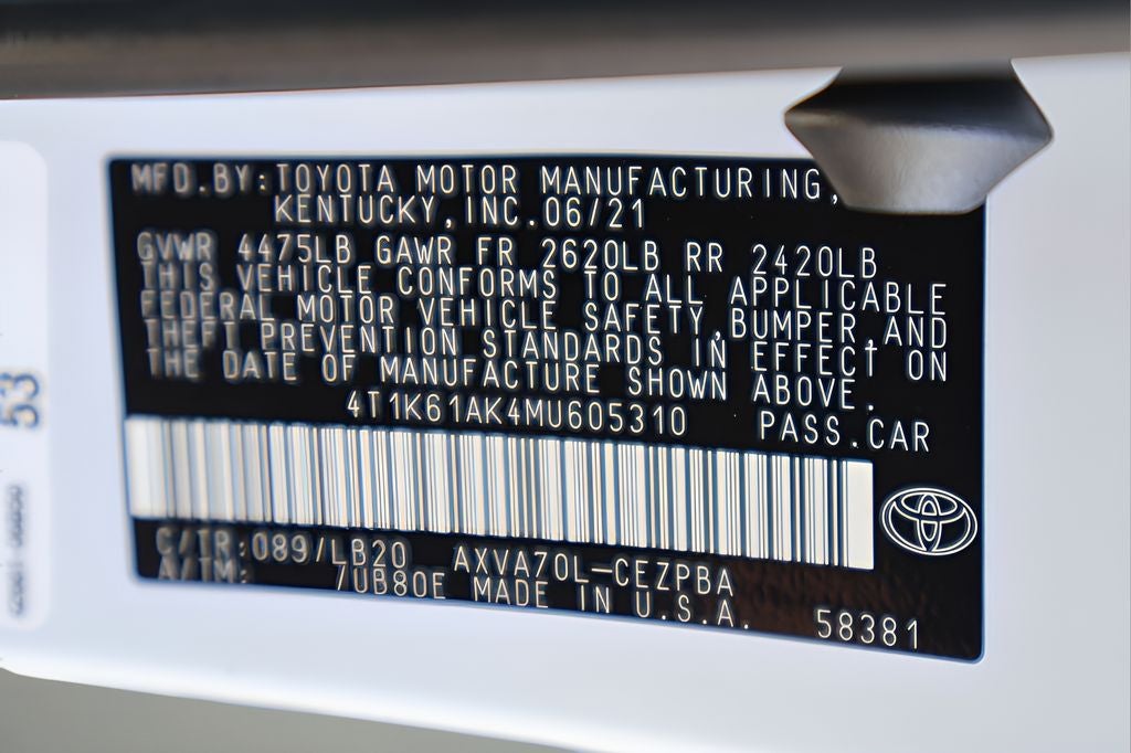 2021 Toyota Camry XSE