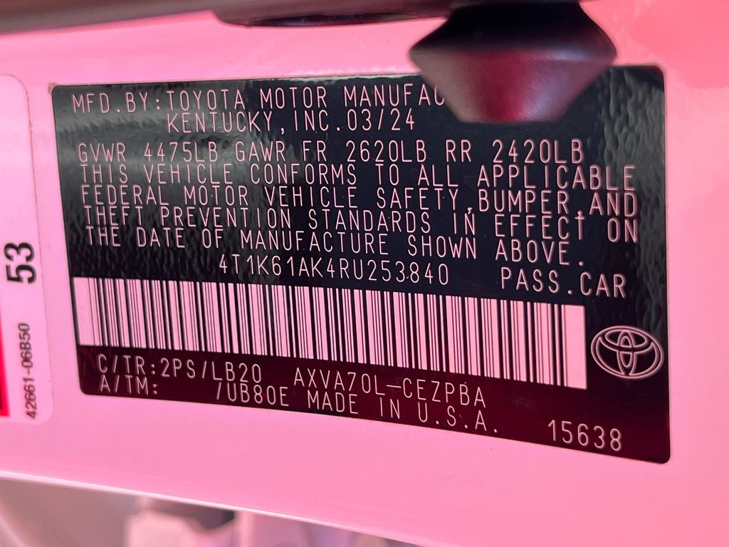 2024 Toyota Camry XSE