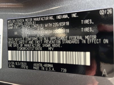 2026 Toyota Highlander Hybrid XLE