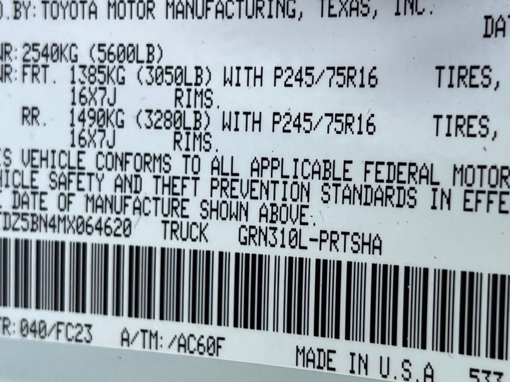 2021 Toyota Tacoma SR5 V6