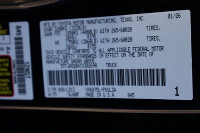 2026 Toyota Tundra Limited