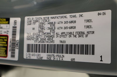 2026 Toyota Tundra Limited