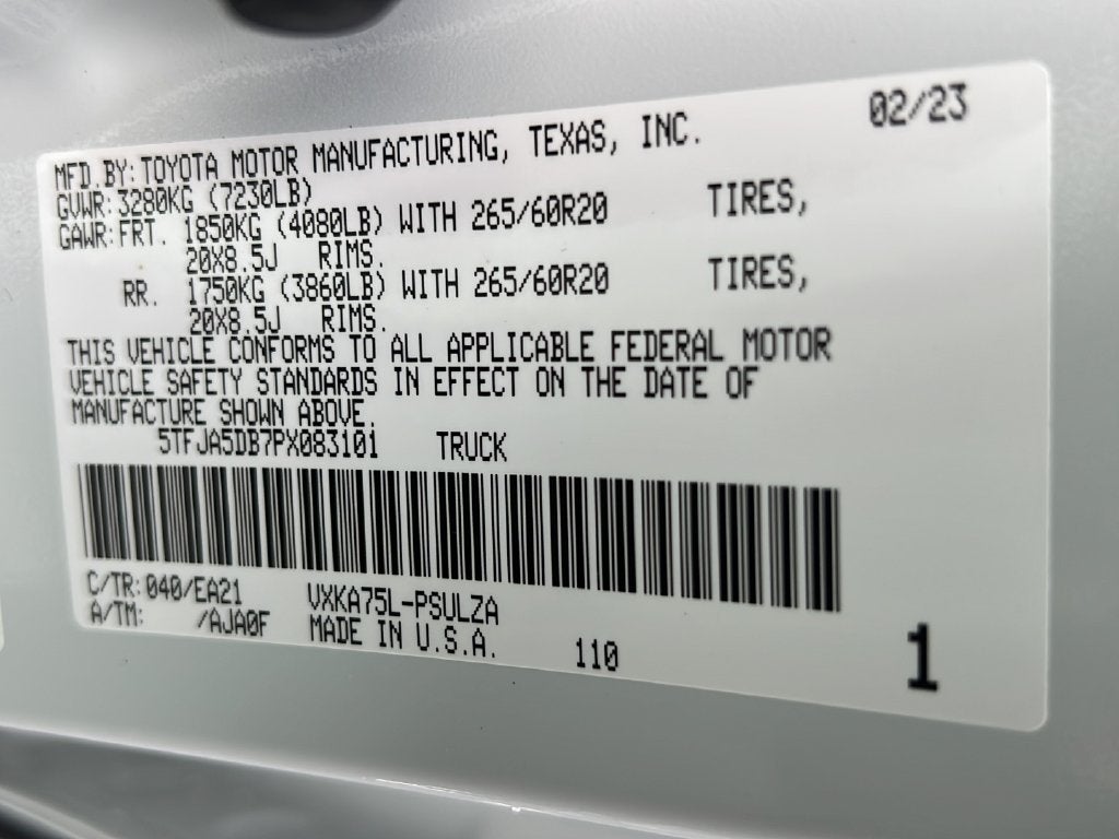 2023 Toyota Tundra Limited