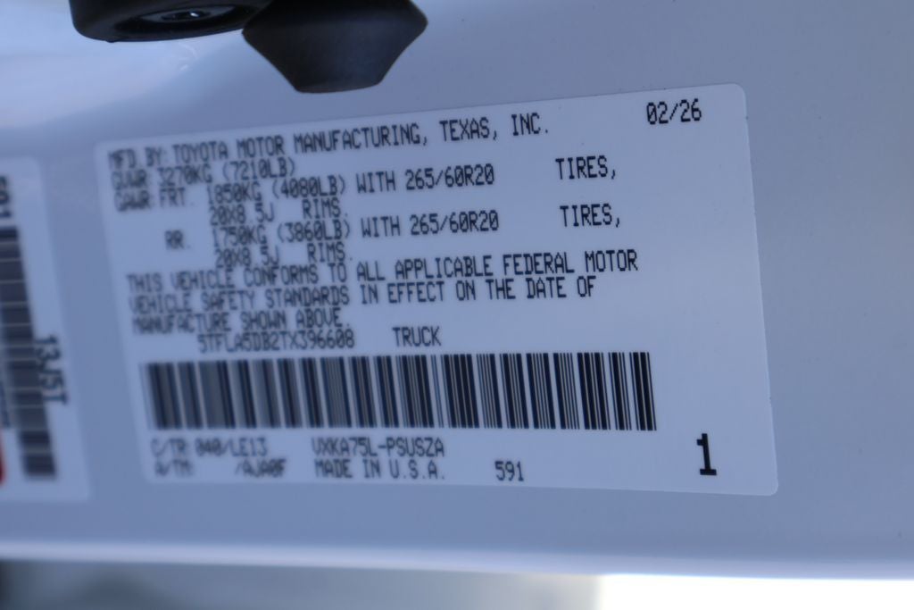 2026 Toyota Tundra SR5