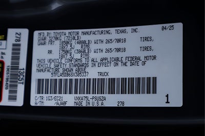 2025 Toyota Tundra SR5
