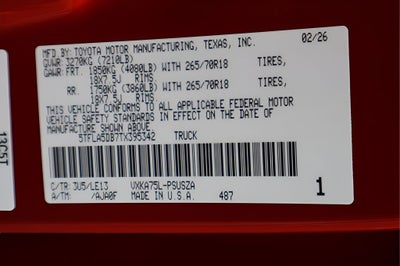 2026 Toyota Tundra SR5