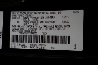 2026 Toyota Tundra SR5