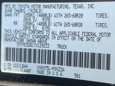 2026 Toyota Tundra Hybrid 1794 Edition