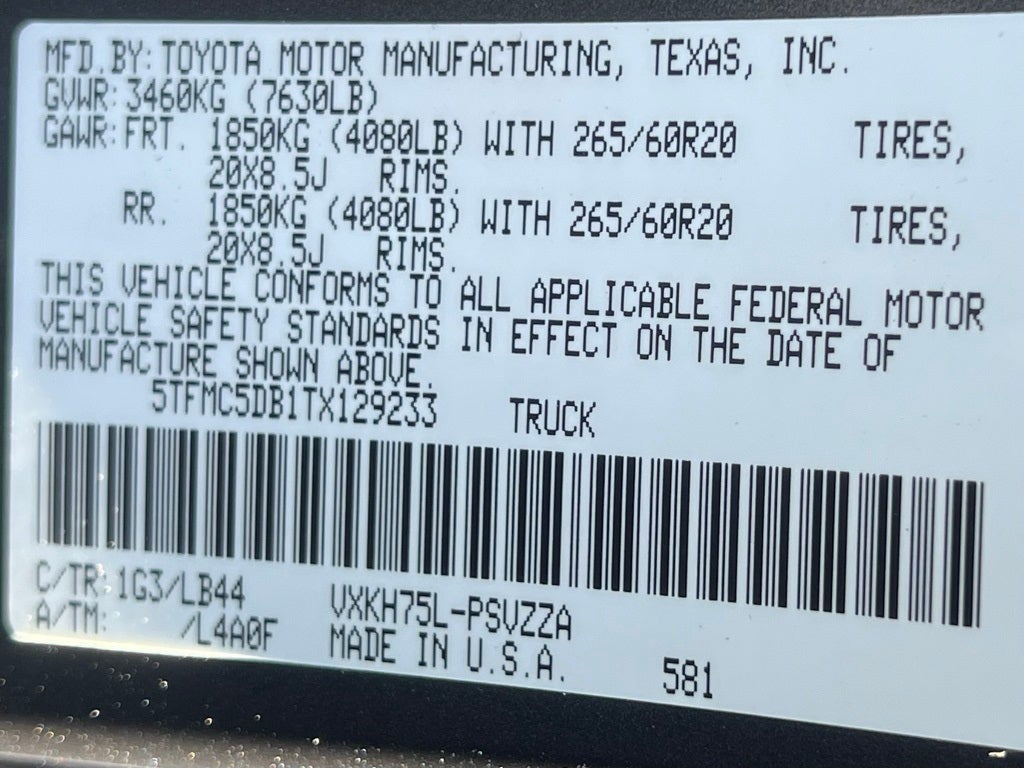 2026 Toyota Tundra Hybrid 1794 Edition